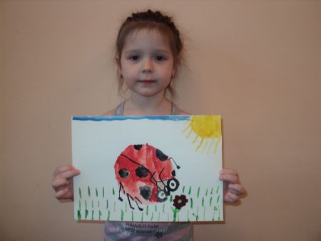 Рисунок «Божья коровка Мила»