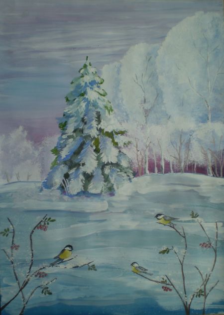 Рисунок 2. «Ель в лесу».