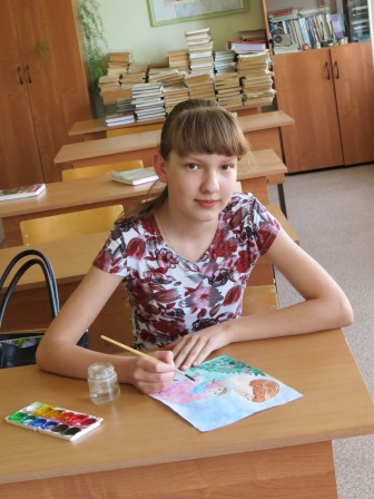 Марина за работой