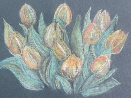 Рисунок 2. Натюрморт &laquo;Тюльпаны&raquo; 