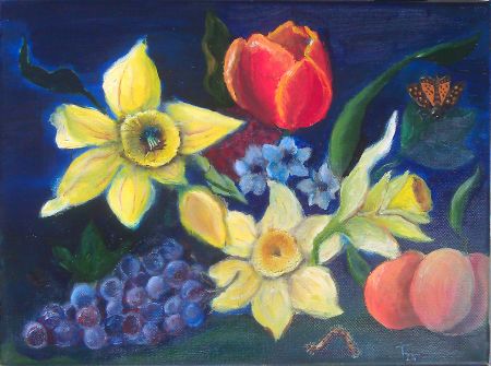 Рисунок 1. &laquo;Цветы и фрукты&raquo;