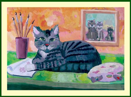 Рисунок 2. «Мурка-художница»