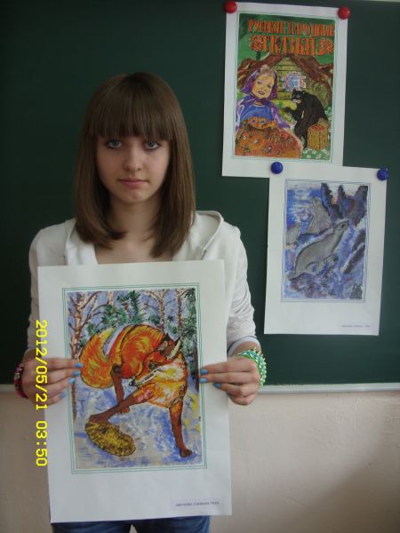 Снежана со своими работами