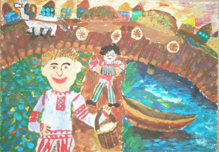 Рисунок 2. «На речке» 