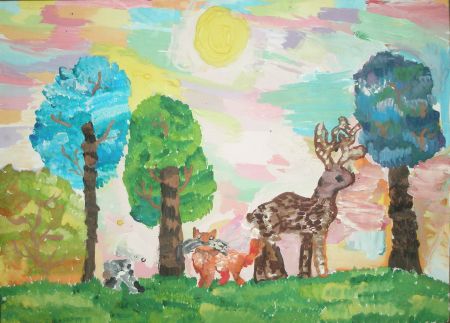 Рисунок 2. «Лесные жители» 