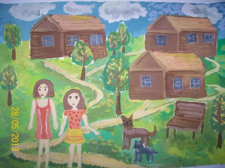 Рисунок «Подруги» 