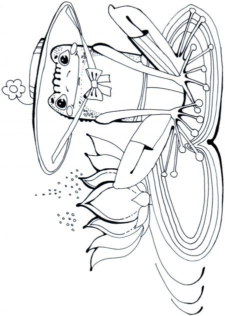 2. Села Квашка на кувшинку, И увидела пушинку.