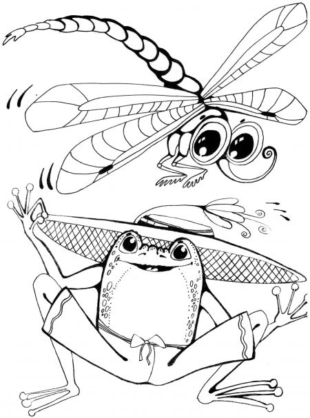 5. А стрекоза сказала Квашке:  Куда спрятались букашки.