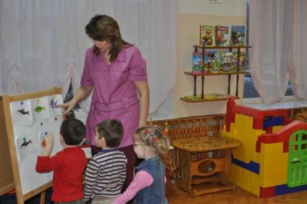 Фото 1. Занятия малой группой