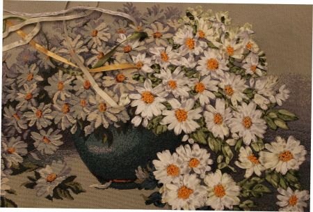 &laquo;Ромашковое лето&raquo; в технике &laquo;объемная вышивка&raquo;