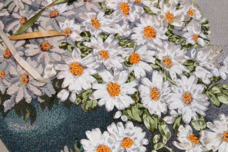 &laquo;Ромашковое лето&raquo; в технике &laquo;объемная вышивка&raquo;