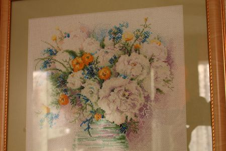 Вышивка &laquo;Акварельные пионы&raquo;