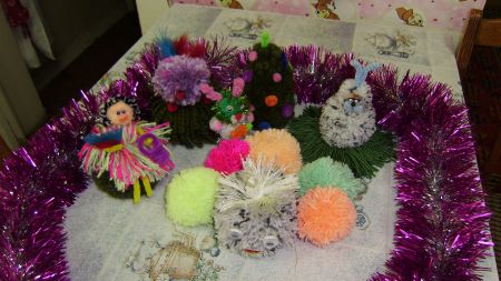 &laquo;Креативные подделки из помпонов&raquo;