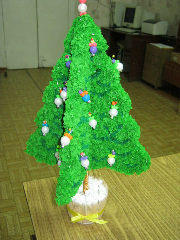 &laquo;Зелёная красавица&raquo; в технике торцевания