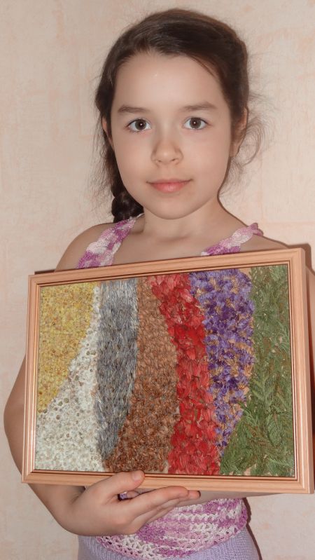 Гобелен из сухоцветов