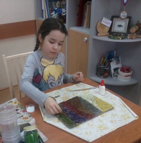 Гобелен из сухоцветов