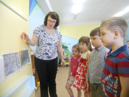 НОД с детьми  старшей группы ДОУ на тему «Зимний лес» 