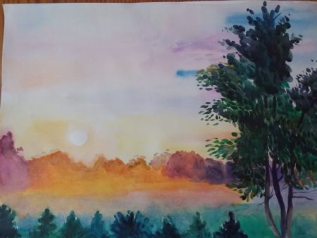 2. Яркий закат