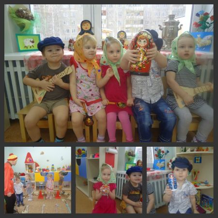 Фото 1. Знакомство с матрешкой